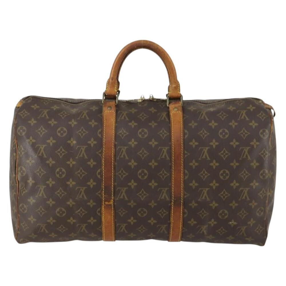 LOUIS VUITTON Monogram Keepall 50 Boston Bag M41426 LV Auth 155038 - Picture 2 of 16